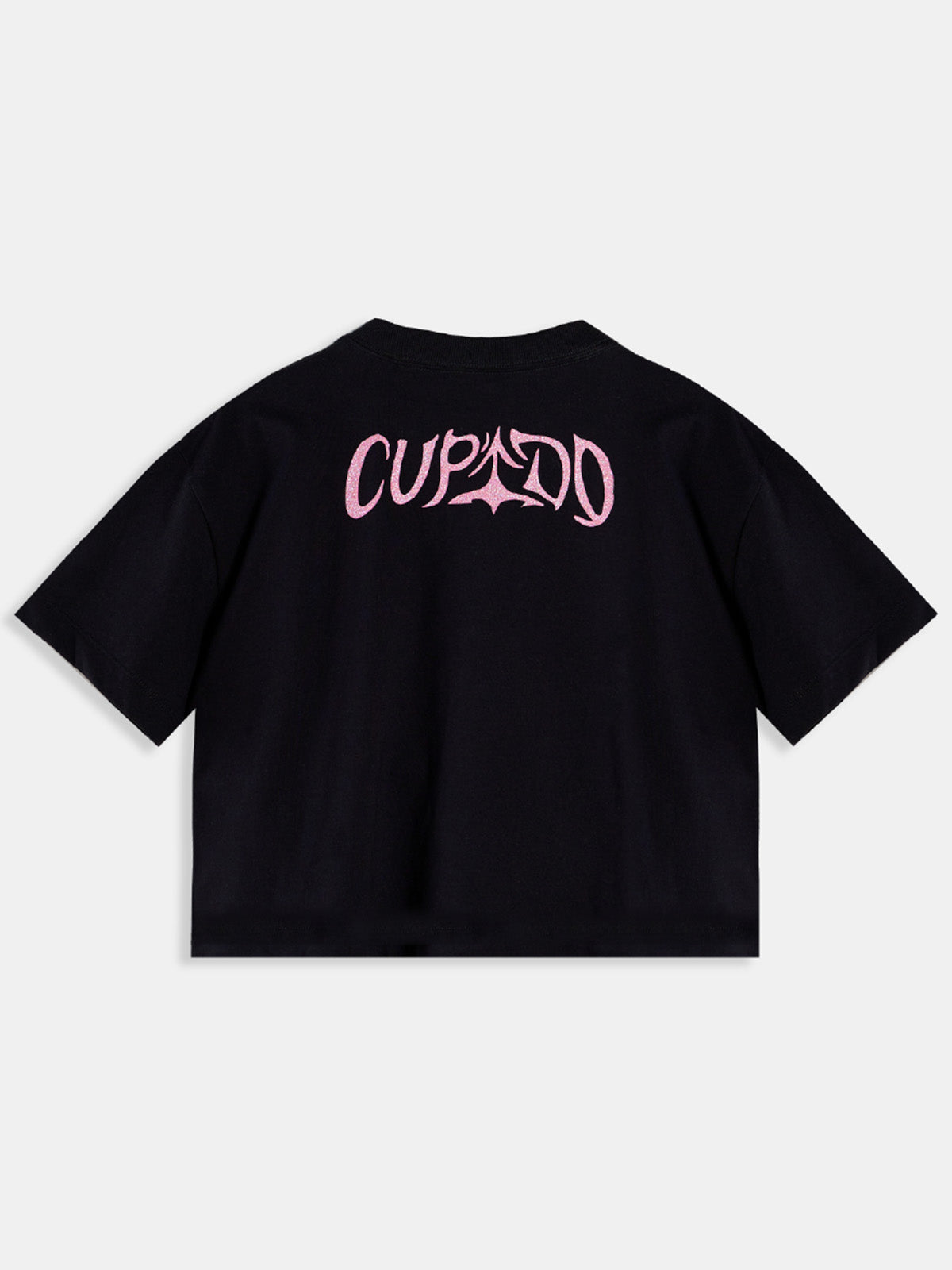 Polera Crop TINI Unisex Negra - Cupido