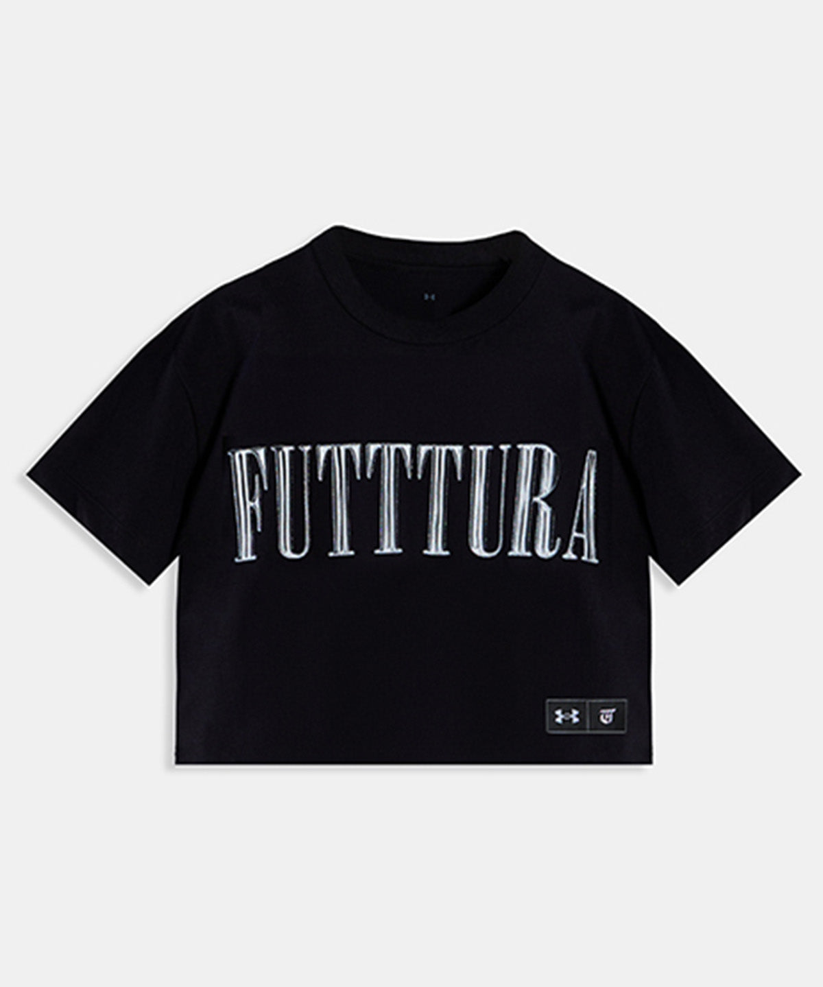 Polera Crop TINI Unisex Negra - FUTTURA