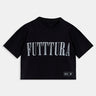 Polera Crop TINI Unisex Negra - FUTTURA