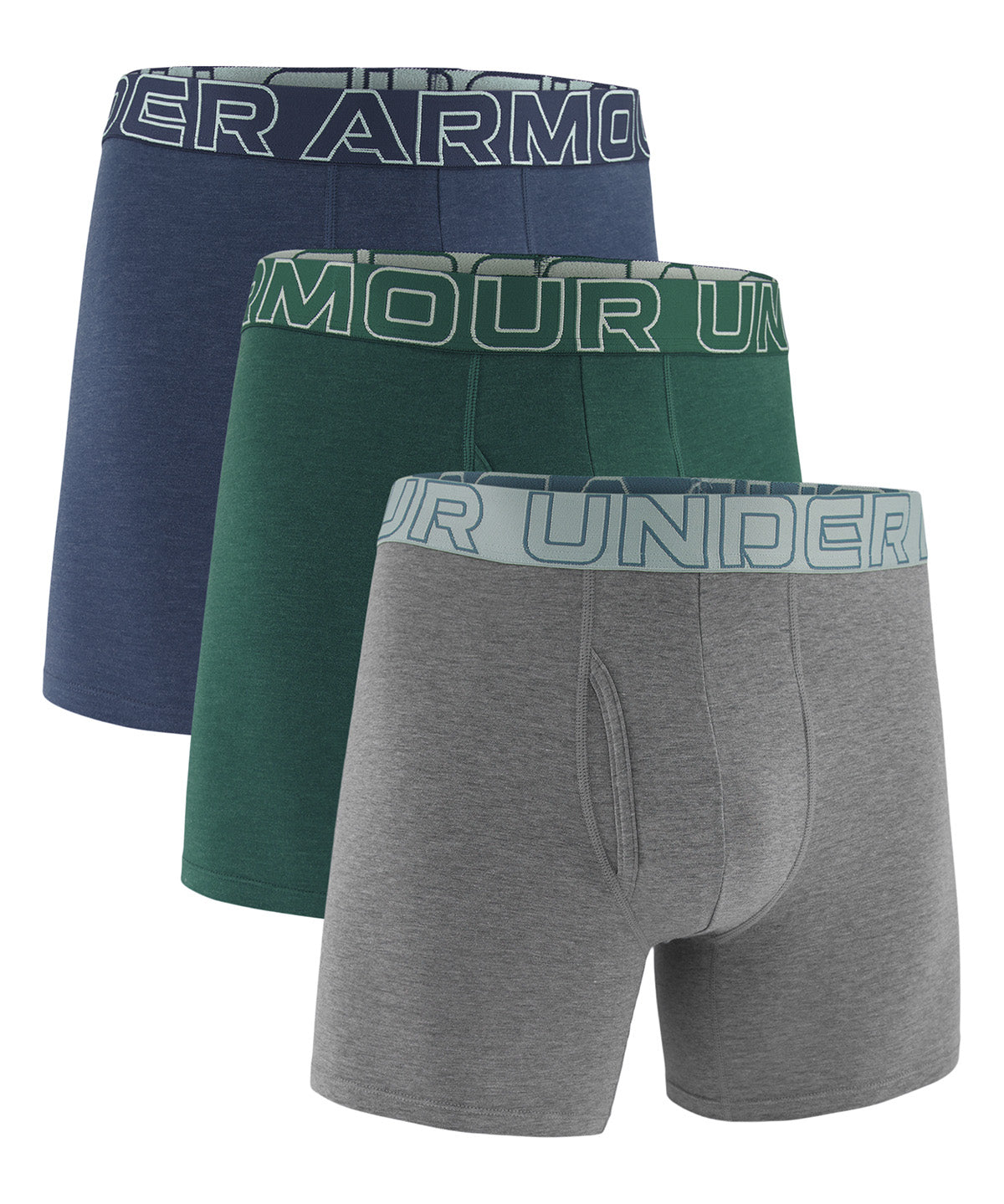 UA Performance Cotton Boxer azul para hombre