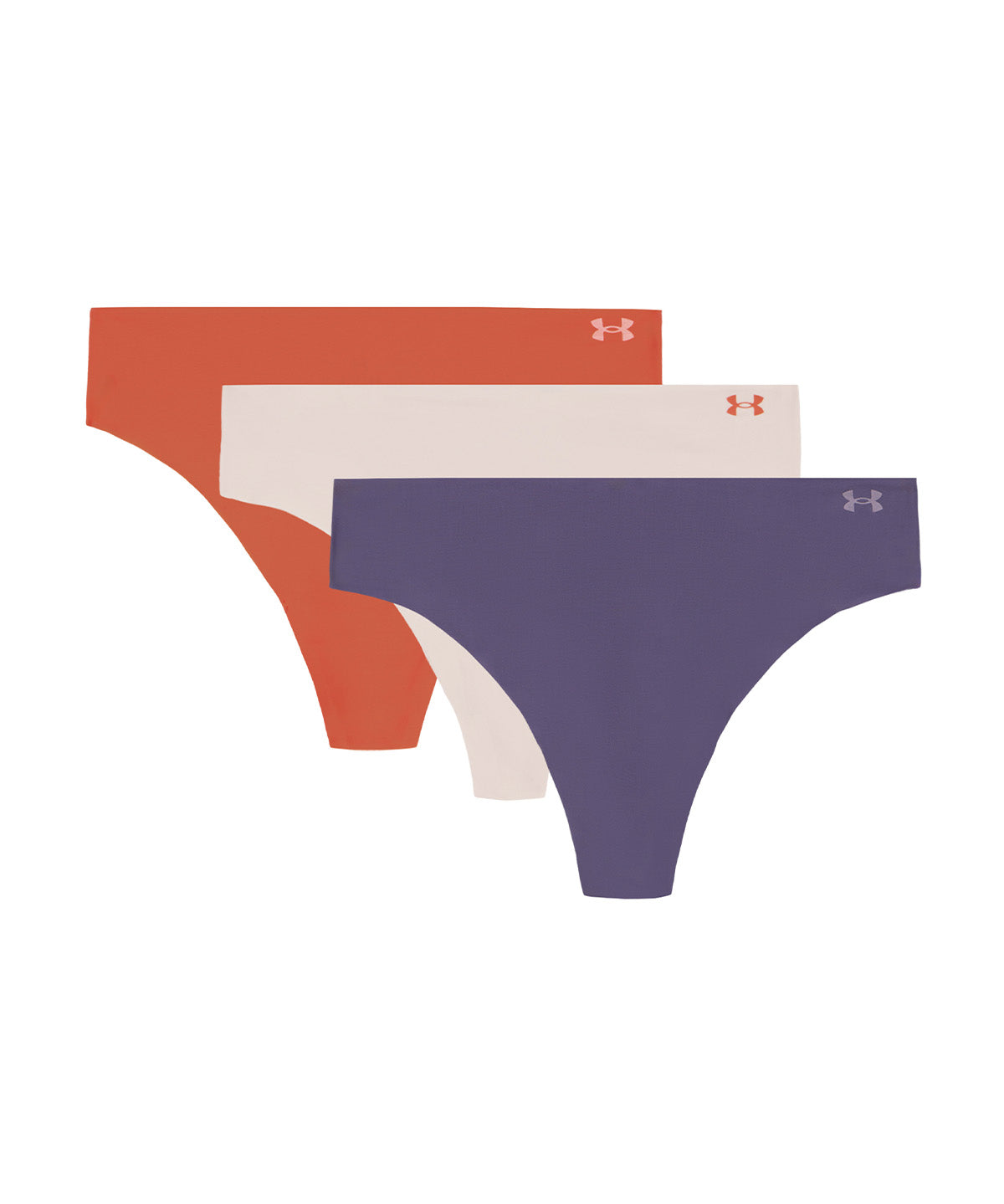 UA Pure Stretch No Show Tanga morado para mujer