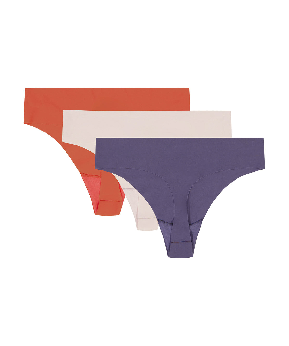 UA Pure Stretch No Show Tanga morado para mujer