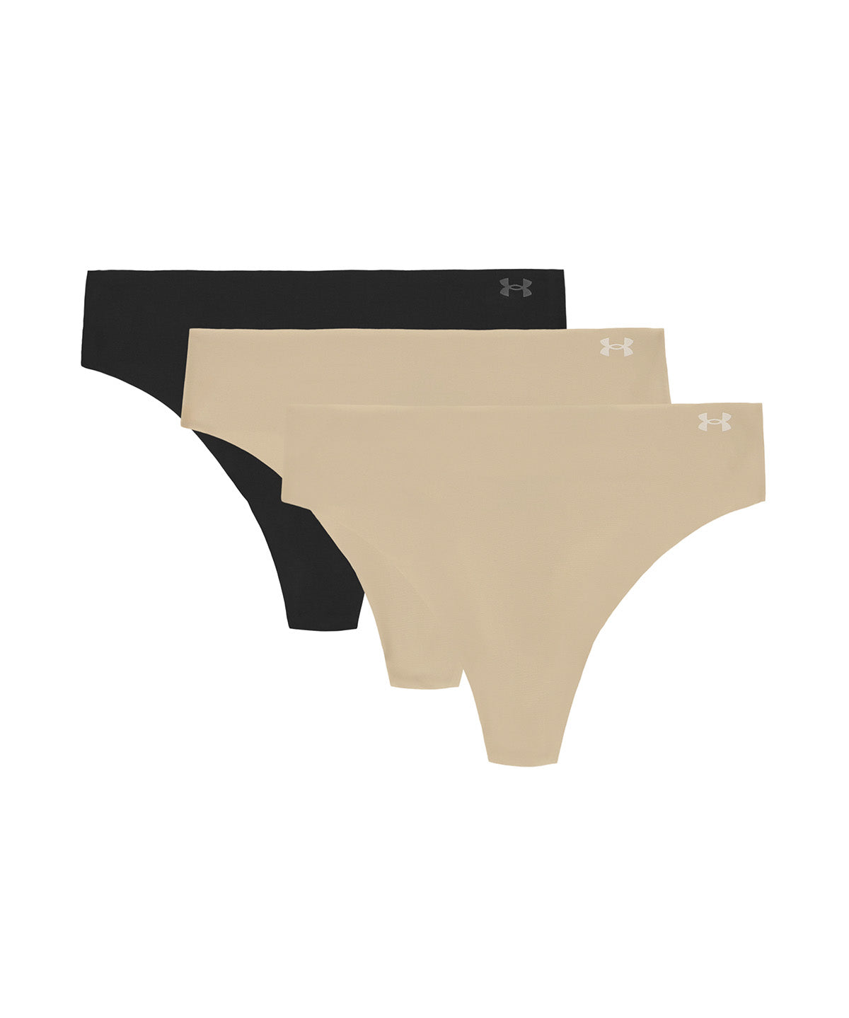 UA Pure Stretch No Show Tanga café para mujer