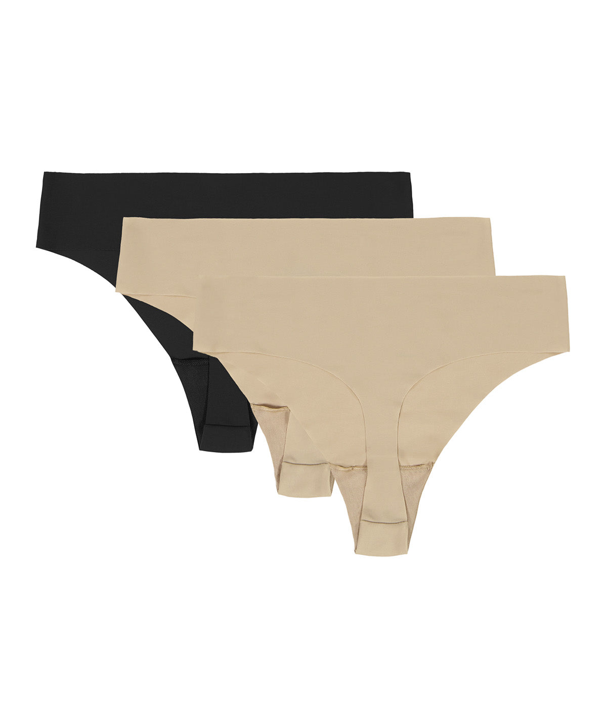 UA Pure Stretch No Show Tanga café para mujer