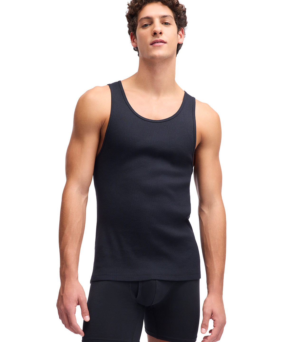 Camiseta sin manga de algodón para hombre negra 2-pack Under Armour