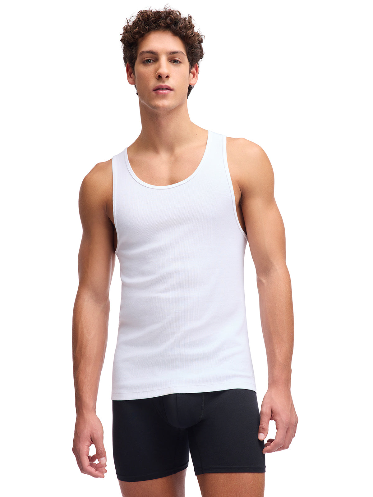 Camiseta sin manga de algodón para hombre negra 2-pack Under Armour