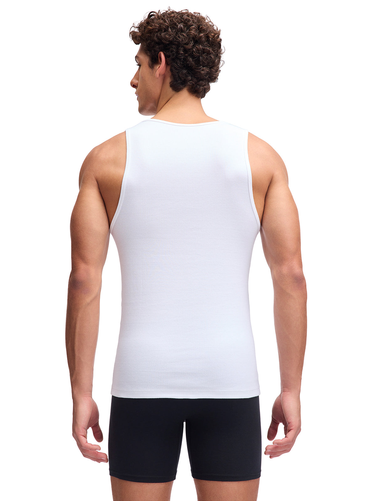 Camiseta sin manga de algodón para hombre negra 2-pack Under Armour